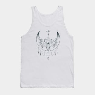 Hand Drawn Mystical Moon Tank Top